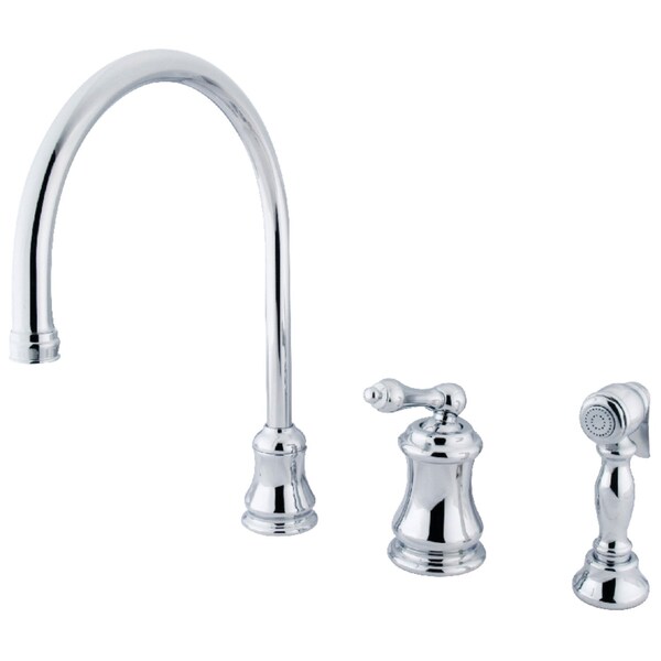 KS3811ALBS Widespread Kitchen Faucet, Polished Chrome